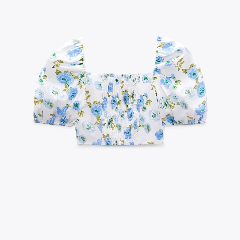 ZARA Floral Print Crop Top